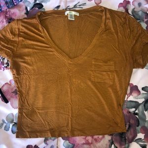 Brown Crop Top